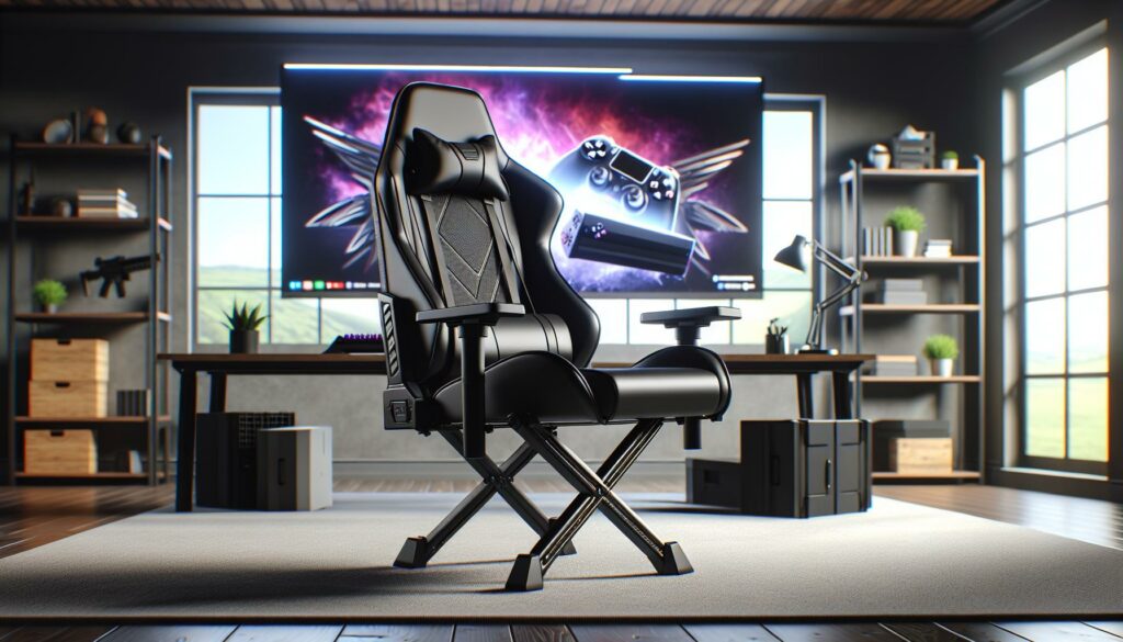 sharper image foldable gaming chair